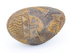 Extremely Rare Authentic Pre-colombian  un-painted  Carved Peruvian Ica Stone 
