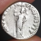 Emperor Domitian Silver Coin Minerva Ancient Roman Empire Denarius 92ad Imperial