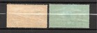 New Hebrides 1925 Old 1 8 And 4 Shilling Definitive Stamps  michel 95 6  Used