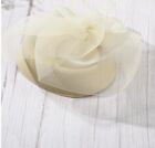 Fascinator Small Veil Wedding Hat With Alligator Hair Clip 3 Styles