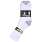 3 6 12 Pairs Casual Work Sock For Men Athletic Crew Socks Cotton Size  10-13 Lot