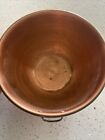 Set Of 2 Vintage Copper Mixing Rolled Edge Bowls