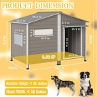 Petscosset 55 l Extra Large Weatherproof Dog House  Chew-proof Iron Frame Kennel