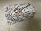 Vintage Haeger Ceramic Lidded Box 7130 Rectangular White Marbled 1990 9x4x3 25
