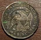 1835 Capped Bust Half Dime  vf  Misshapen  361