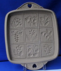 1988 Vintage Brown Bag Cookie Art Mold - Berries   Flowers - Shortbread Crackers
