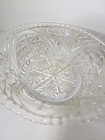 Vintage Anchor Hocking Stars And Bars Clear Glass 10  Decorative Serving Bowl