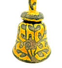 Antique Chinese Bell   Golden Yellow Enamel