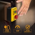 Powertec 120v  18a Magnetic Switch For Router Table W emergency Stop Button  1pk