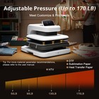 Htvront Automatic Heat Press 2-digit 15x15 For T Shirt Printing Pressure Auto