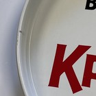 Vintage Krueger Beer Be A K Man Metal Beer Tray - Slightly Bent