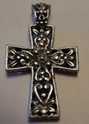 Vintage Mexican Sterling Silver Large Cross