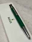 Rolex Emerald Green Ballpoint Pen Oyster     Exclusive Vip Ad Luxury - Nib