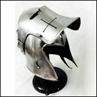 Medieval Knights Barbuta Helmet Templar Crusader Viking Barbuda Visor Helmet New