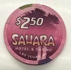 Sahara Hotel   Casino  2 50 Chip - Las Vegas Nevada Nv Paulson H c 1995