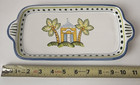 Barbara Finsness Signature Collection Bermuda 2 Handled Tray Hand Painted Italy