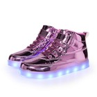 Kids Led Light Up Shoes Usb Charging Flashing High-top Sneakers For Boys And    