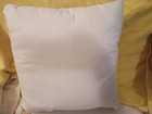 Embroidered Floral Square Throw Pillow 18x18 White Blue Green Brown