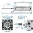 Baomain Pneumatic Air Cylinder Sc 63 X 150  Pt 3 8 Port  2-1 2  Bore  5 9    
