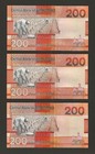 Gambia 200 Dalasis 2019 2020 2023  P-42a  42b  43  Replacement  z   Unc 3x Set