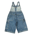 Vintage 90s Tommy Jeans Denim Shortalls Overalls M Cargo Flag Logo Hip Hop