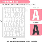 5 Sheets White Iron On Letters And Numbers For Fabric  245 Pieces Heat Transfer
