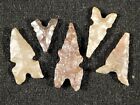 Lot Of Five  Ancient Tidikelt Arrowheads Or Bird Points 6 70