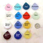 Large Clam Shell Pendant Beads  30x28mm  You Pick Color  Sea Glass Finish  2 Pcs