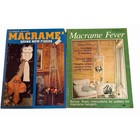 Vintage 70s Macrame Pattern Books Lot 2 Easily Done Macrame Fever Owls Hangers