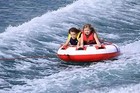 Airhead 1-2 Person Hot Shot Towable Tube For Boating Red White