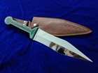 21  Seo Handmade Fixed Blade D2 Steel 6mm Thick Viking Combat Short Sword Dagger