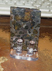 80 Gm Sericho Pallasite Meteorite  Slice From Kenya Stand Olivine Jal