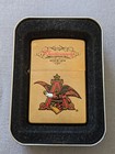 Vtg 2000 Anheuser Busch Budweiser Millenium Solid Brass Zippo Lighter Mib Rare