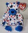 Ty Beanie Baby Blue The Bear  internet Exclusive  7  New Mwmts Plush Stuffed Toy