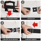 2-in-1 Luggage Straps Add A Bag Bungees Travel Belt For Luggage Strap Over Ha   