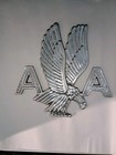 American Airlines Logo Vintage Pewter Sign Emblem Airline Memorabilia 8  X 8 5  