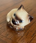 Two Vintage Hagen Renaker Siamese Persian Cats kittens - Damaged Tails