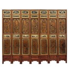Early 20th Century Chinese 7 Panels Folding Screen  Room Divider