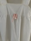 Vintage Girls Permanent Press White With Pink Bow Cotton Blend Slip Size 3