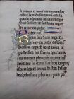 Vellum Leaf Books Of Hours 1 Gold Initials Manuscript France About  1460 Ad Rare