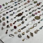 Lot Of 100  Single Earrings Vtg To Now Gold Silver Toned Floral Assorted Dangle