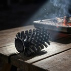 Rotary Grill Brush Cylindrical Head Electric Barbecue Cleaning Brush Black