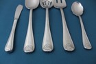 5pc Serving Tablespoon Fork Pierced Gorham Gorham Shell 18 8 Stainless Japan