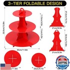 Soleebee 3-tier Round Cupcake Stand  Cardboard Cupcake Tower  Dessert Cup Cak