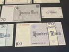 Wwii Ww2 German Third Reich Jewish Pfennig Mark Banknote Set Notes Currency