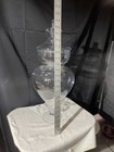 Vintage Glass Apothecary Jar  Rare 22    Inches Tall  Footed 