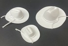 Mini White Felt Cowboy Hat Western Wedding Party Favor Choose Size   Pack Amount