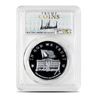 1 Oz President Trump First Edition Silver Medallion Pcgs Gem Proof