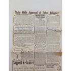 1948 State Wide Approval Of Estes Kefauver U S Senator Campaign Flyer Brochure