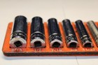 Snap-on Tools 10 Pc 1 4  Drive 6-point Sae Deep Socket Set 3 16   9 16    Tray Usa